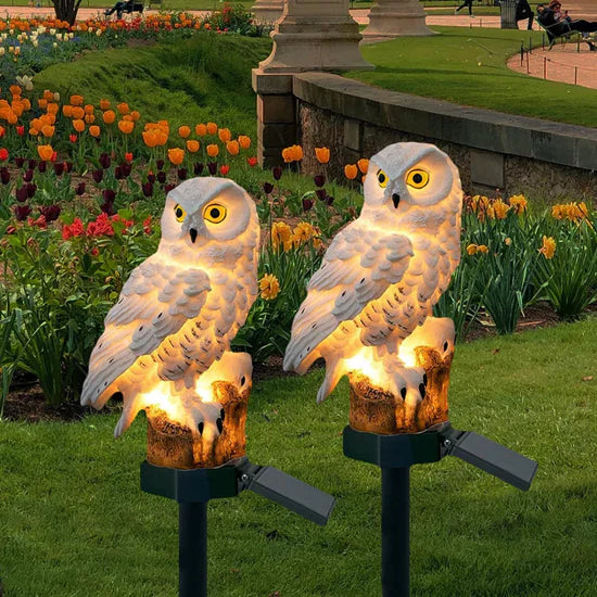 Uylin Solar Owl Outdoor Lamp