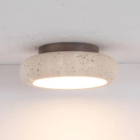 Rava Travertine Retro Ceiling Lamp