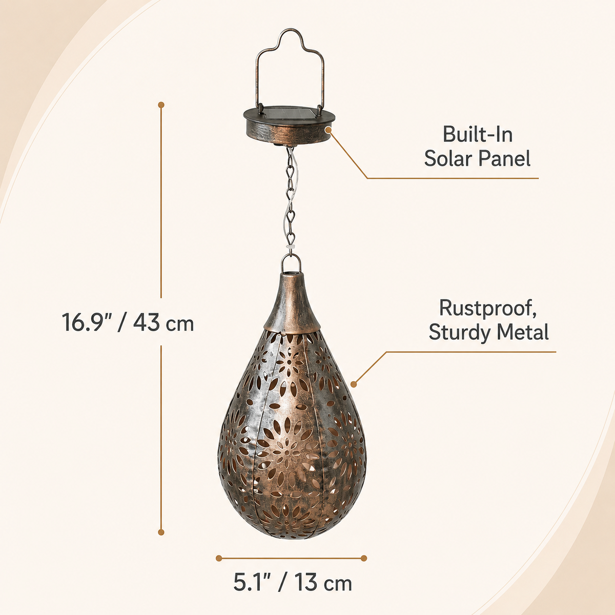 Solar Powered Light Drop