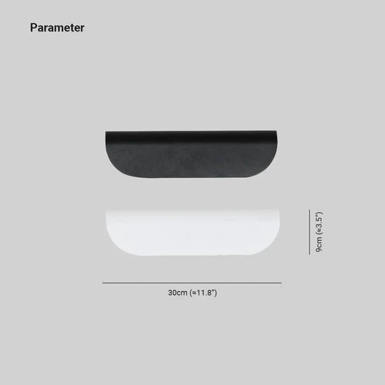 Astoria Modern Curved Outdoor Wall Lamp