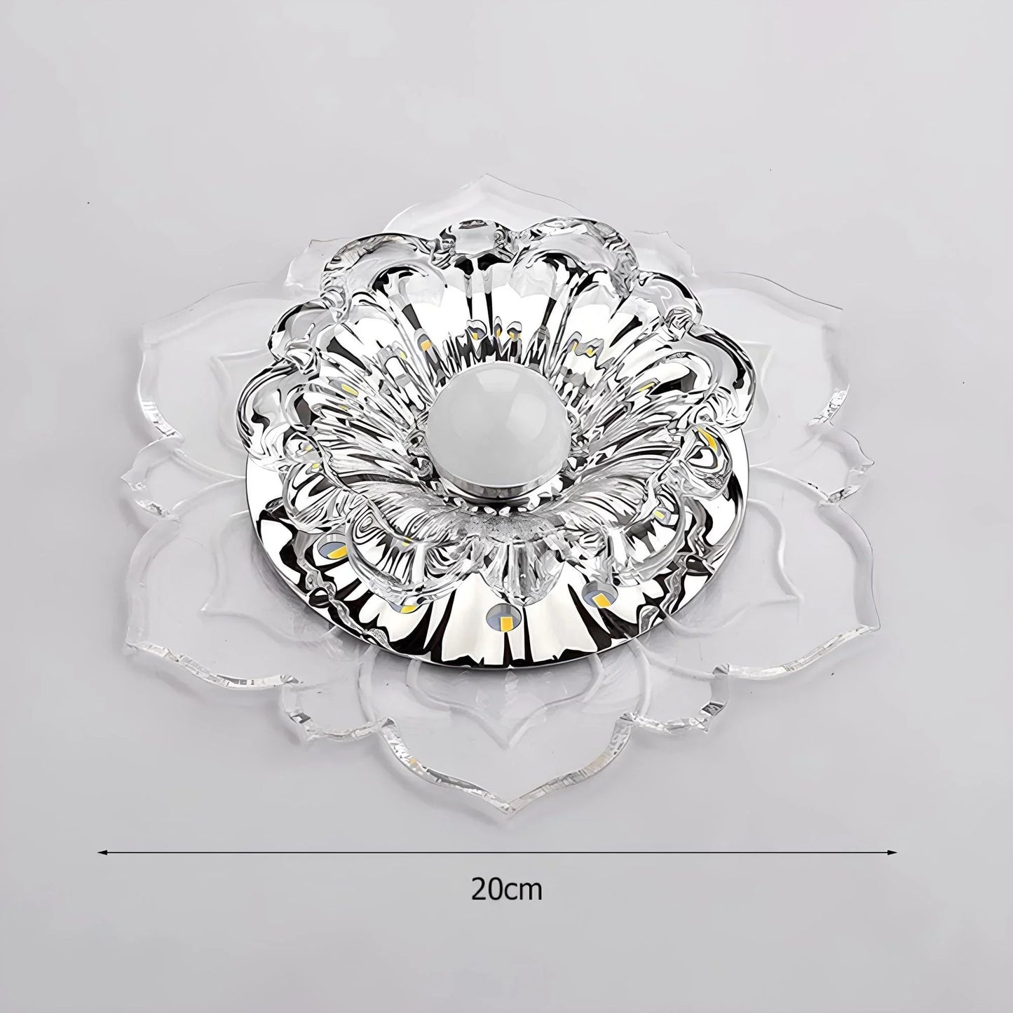 Mirella Elegant Crystal LED Ceiling Lamp with Modern Design