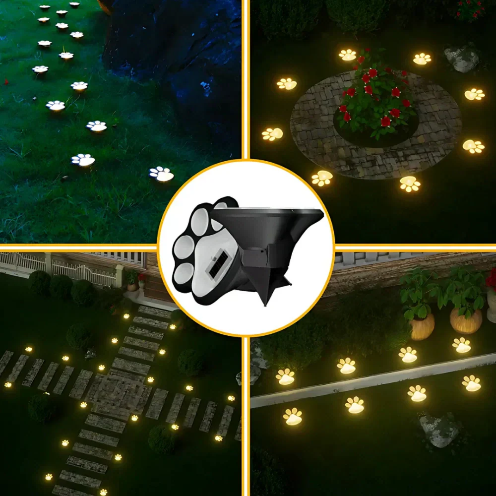 Dog Print Garden Light (3pcs)