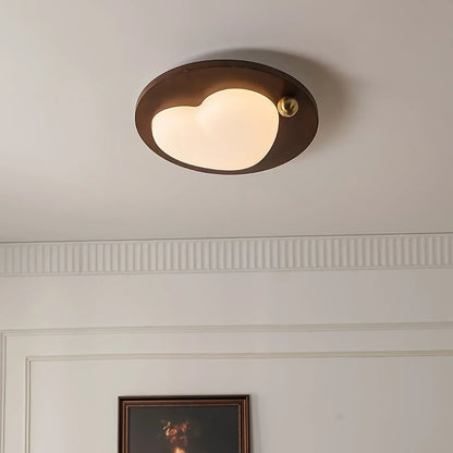 Celestra Retro Wooden LED Ceiling Lamp