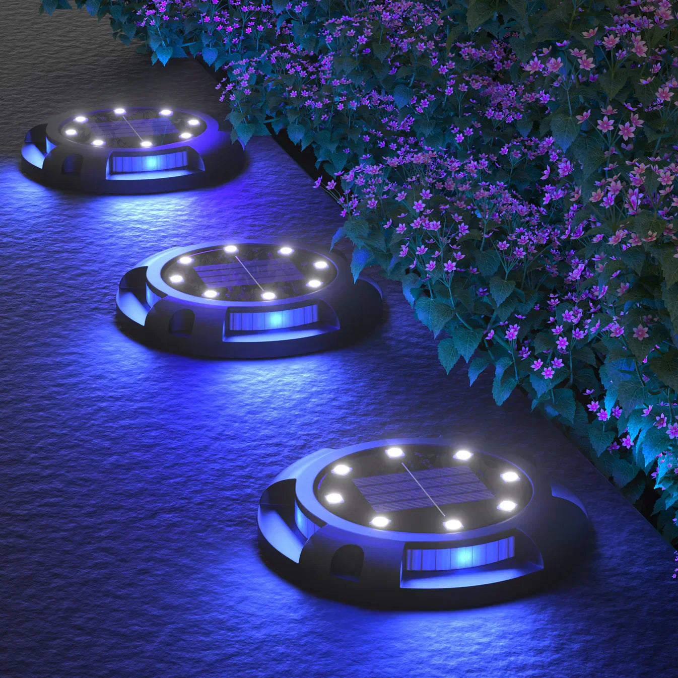 Rust-proof Onyx Solar Ground Light (Pack of 4)