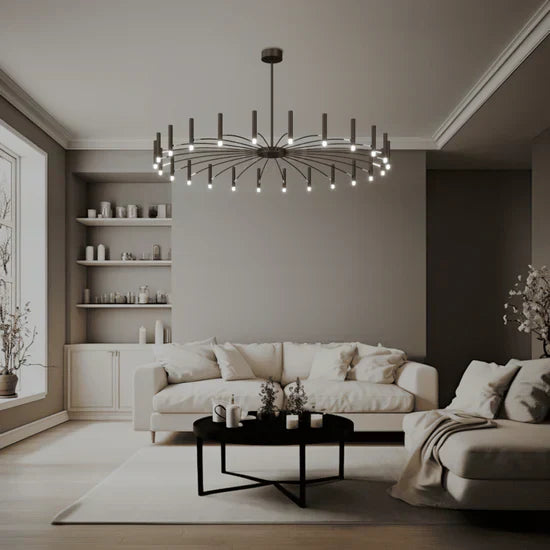Clarona Elegant Chandelier with Candle Lights