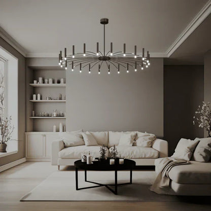 Clarona Elegant Chandelier with Candle Lights
