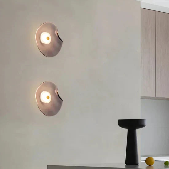 Ephyra Curved Glass Wall Lamp