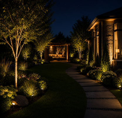Solar Powered Garden Spotlight (Set of 2)