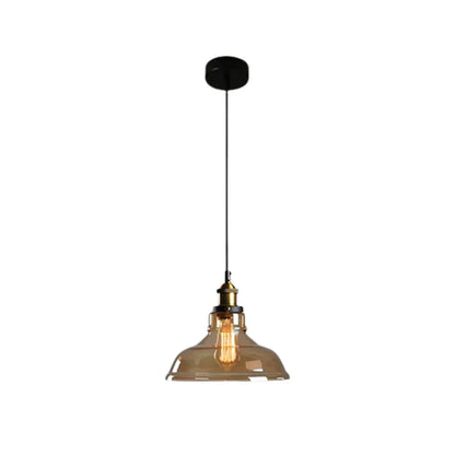 Urban Vintage Glass Pendant Lamp | Stylish Dining Table Lamp