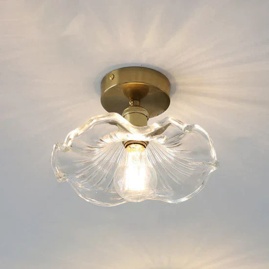 Fyrix Glass Hibiscus Ceiling Lamp