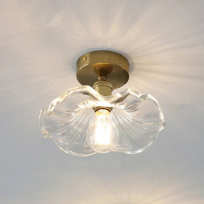 Fyrix Glass Hibiscus Ceiling Lamp