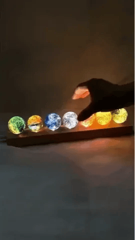 Luminous Crystal Galaxy Orbs