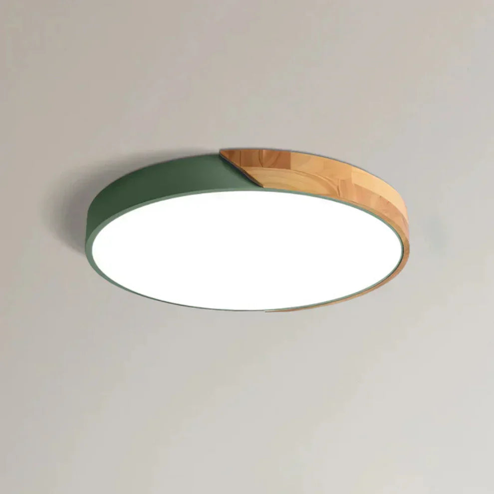 Delos Scandinavian Wooden LED Ceiling Lamp