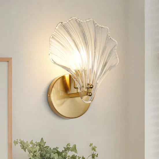 Novaen Glass Shell Wall Lamp