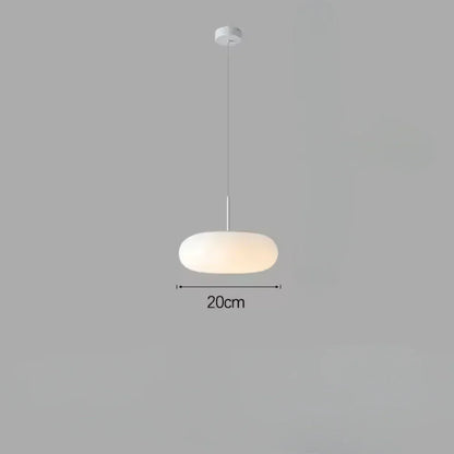 Nyxora Modern Cream Pendant Lamp in Simple Chandelier Style with Warm LED Lighting
