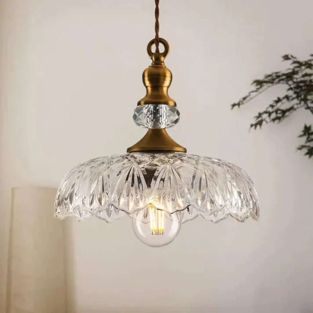 Aelius Stylish Retro Glass Pendant Lamp