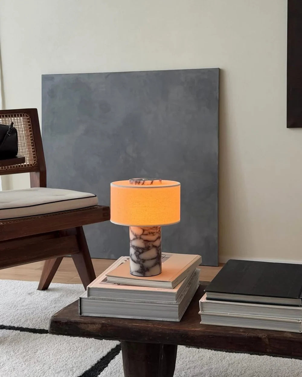 Strata Portable Lamp | Calacatta Viola - 9.5" / 24cm
