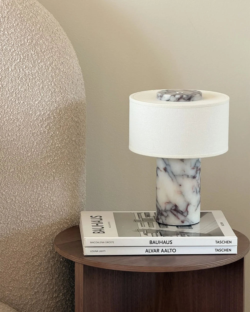Strata Portable Lamp | Calacatta Viola - 9.5" / 24cm