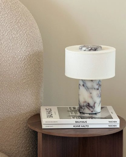 Strata Portable Lamp | Calacatta Viola - 9.5" / 24cm