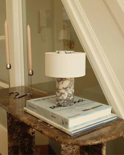 Strata Portable Lamp | Calacatta Viola - 9.5" / 24cm