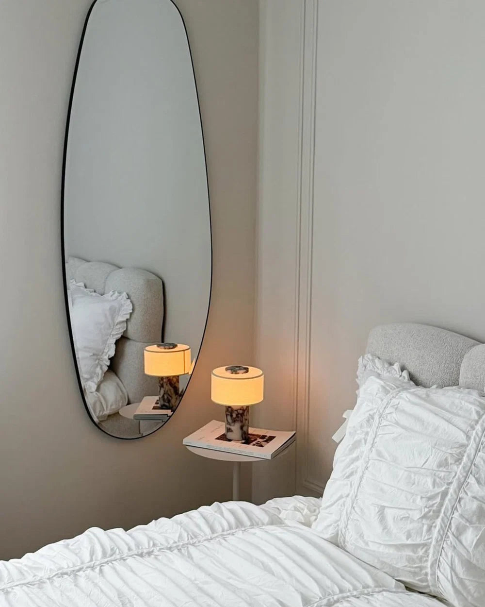 Strata Portable Lamp | Calacatta Viola - 9.5" / 24cm