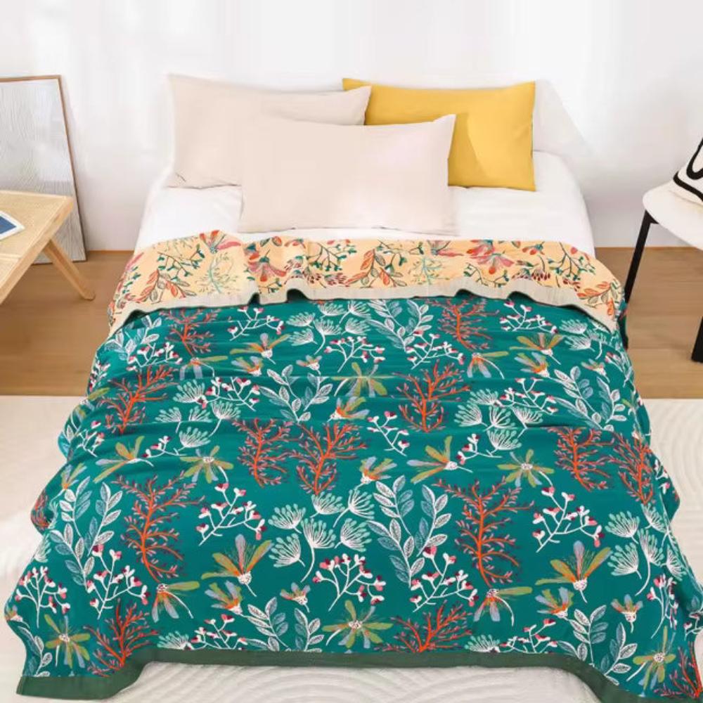 Wildflower Whisper Cotton Blanket