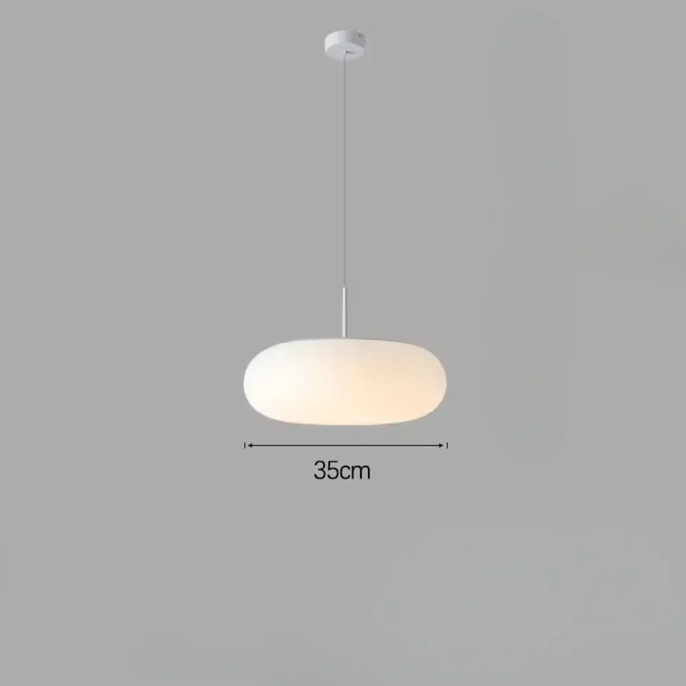 Nyxora Modern Cream Pendant Lamp in Simple Chandelier Style with Warm LED Lighting
