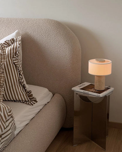 The Original - Strata Portable Lamp | Travertine - 9.5" / 24cm