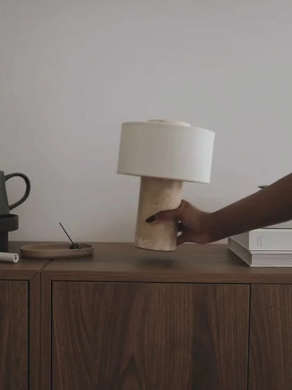 The Original - Strata Portable Lamp | Travertine - 9.5" / 24cm