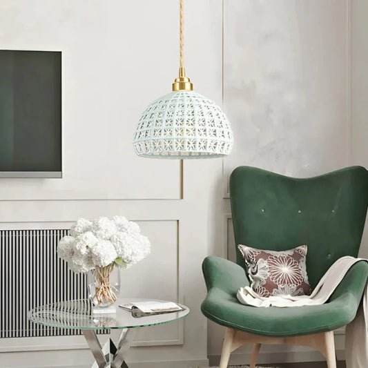 Syra Minimalist Ceramic Pendant Lamp