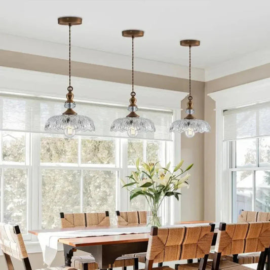 Aelius Stylish Retro Glass Pendant Lamp