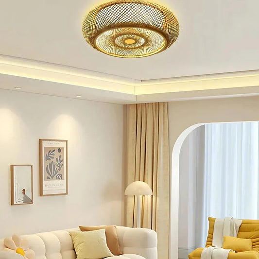 Maelira Natural Bamboo Ceiling Lamp
