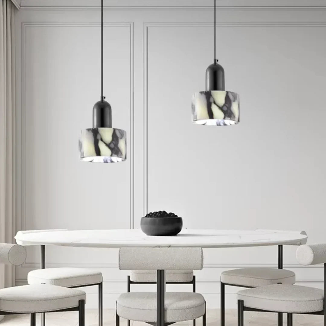 Nuvra Luxury Black Marble Design Pendant Lamp