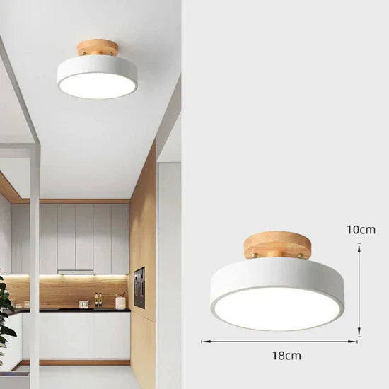 Illumine Wooden LED Ceiling Lamp