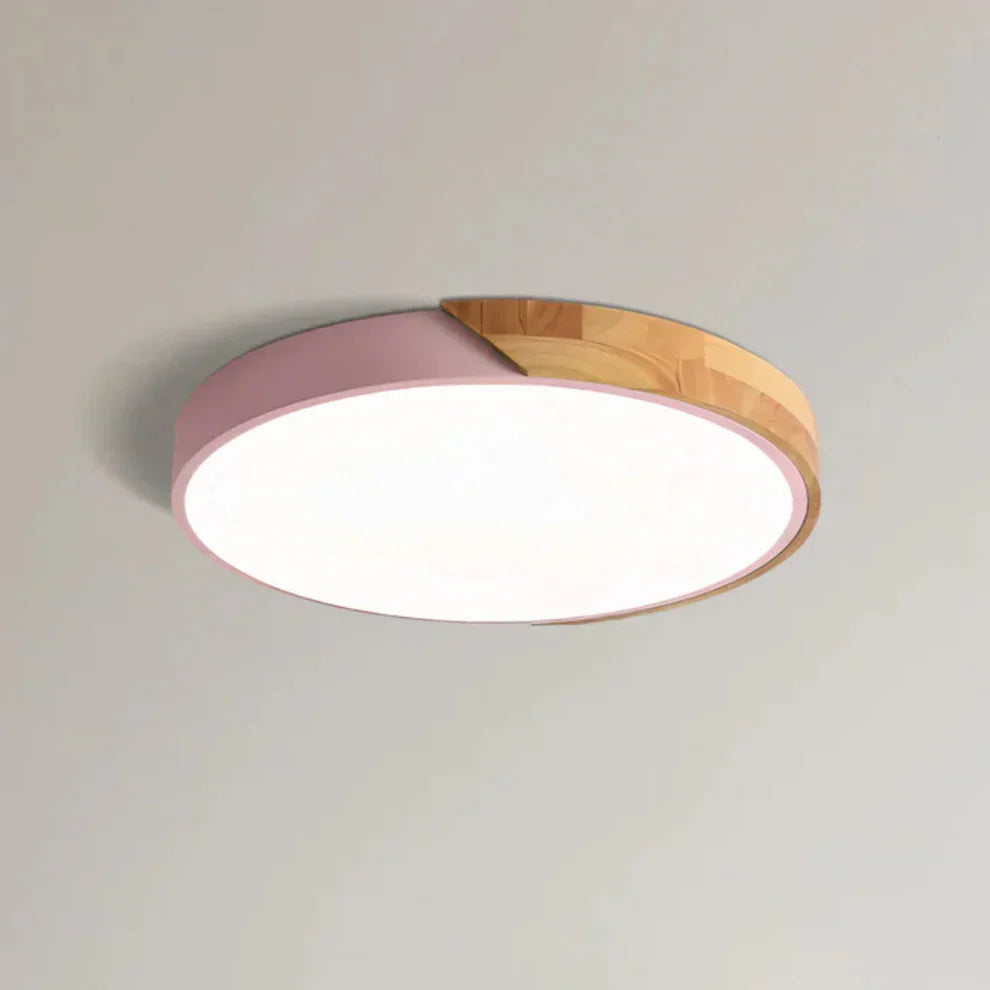 Delos Scandinavian Wooden LED Ceiling Lamp