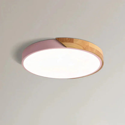 Delos Scandinavian Wooden LED Ceiling Lamp