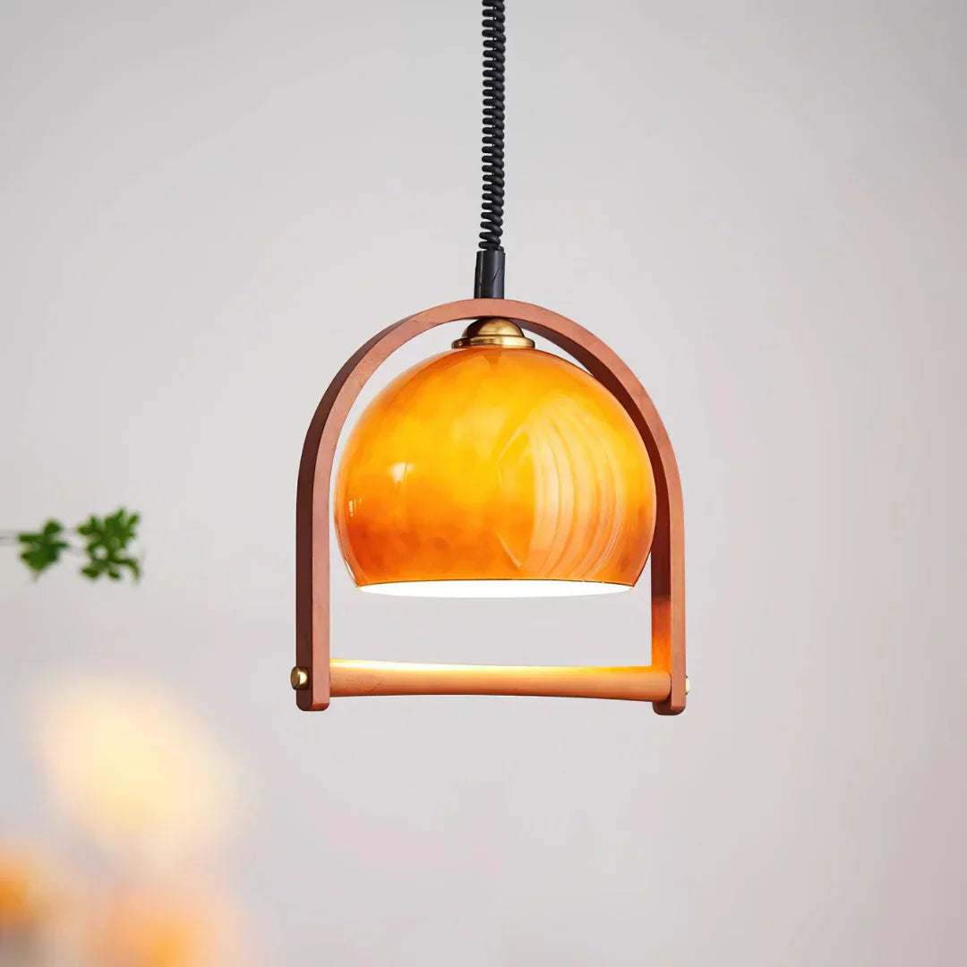 Lykos Vintage Bauhaus Pendant Lamp Glass