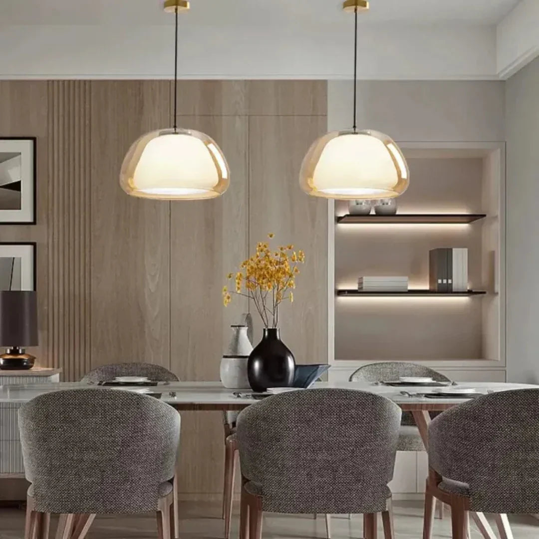 Serenza Modern Glass Pendant Lamp for Living Room & Dining Table