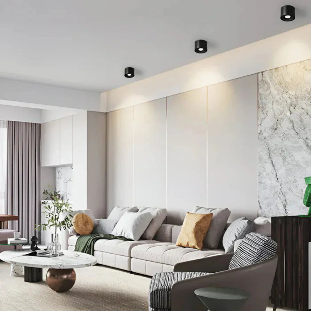 Selas Minimalist LED Ceiling Lamp | 360° Rotatable Design