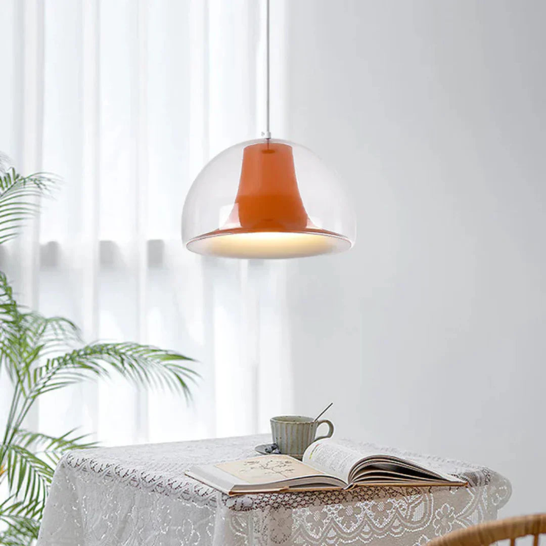 Helios Luxury Semicircular Pendant Lamp Glass