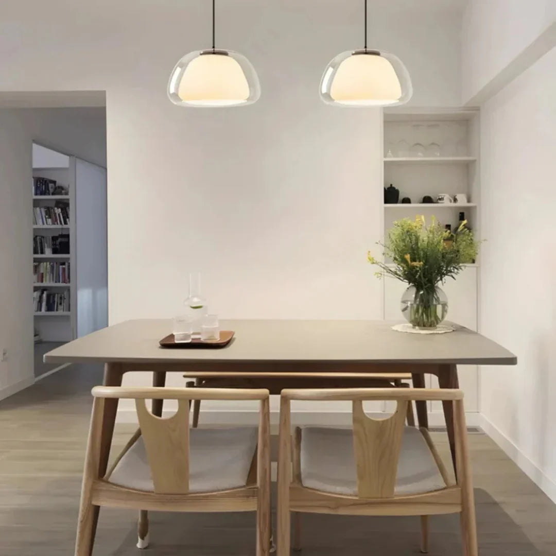 Serenza Modern Glass Pendant Lamp for Living Room & Dining Table