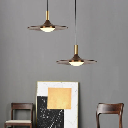 Zelus Pendant lamp in walnut design