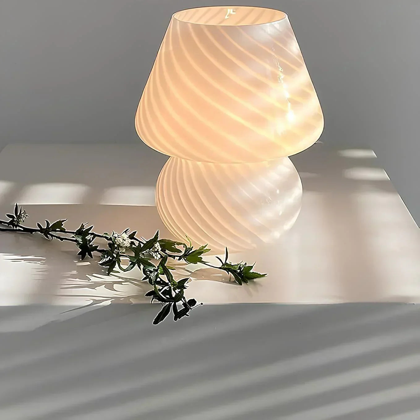 Hand-Blown Glass Lamp