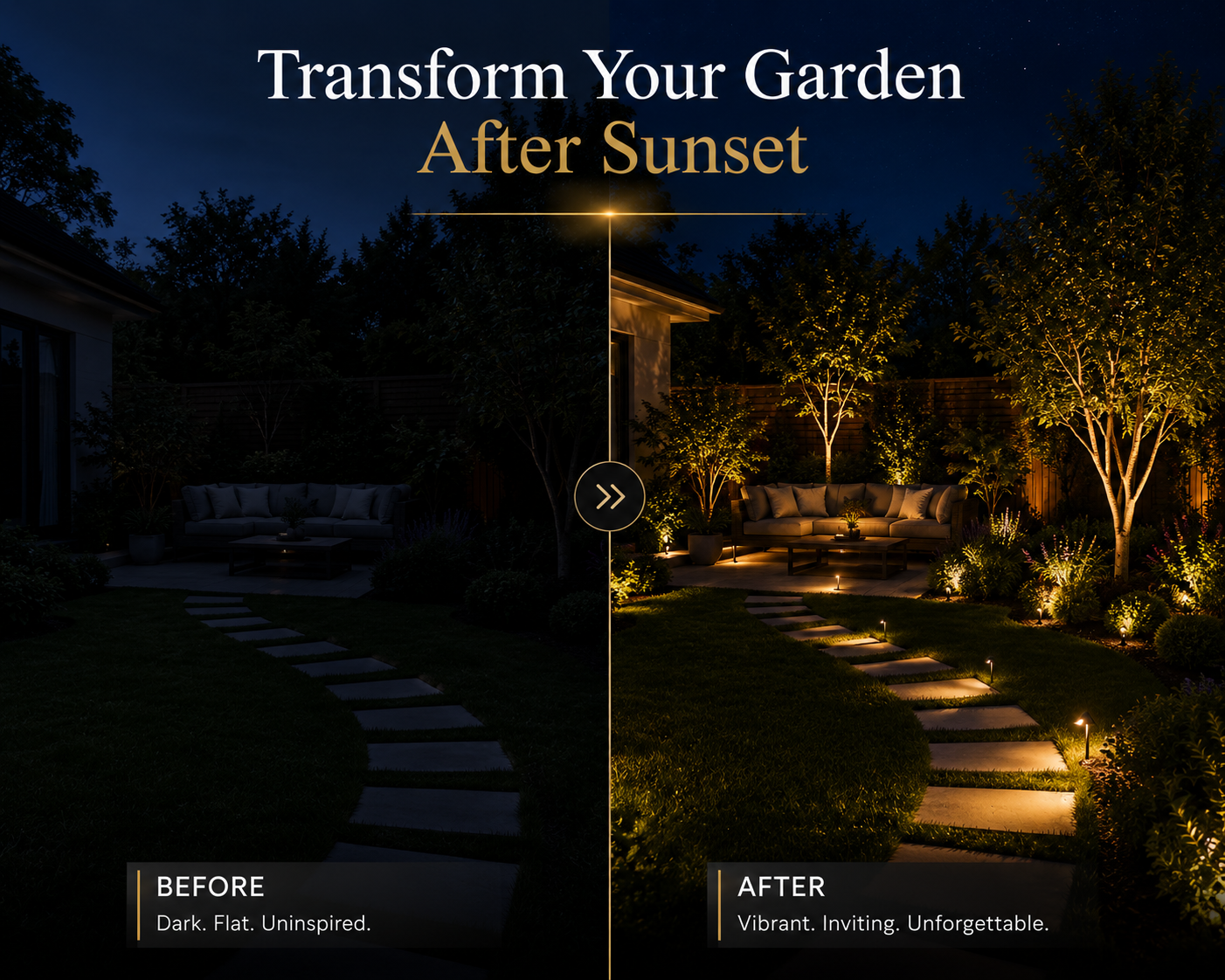 Solar Powered Garden Spotlight (Set of 2)