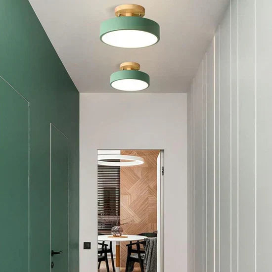 Illumine Wooden LED Ceiling Lamp