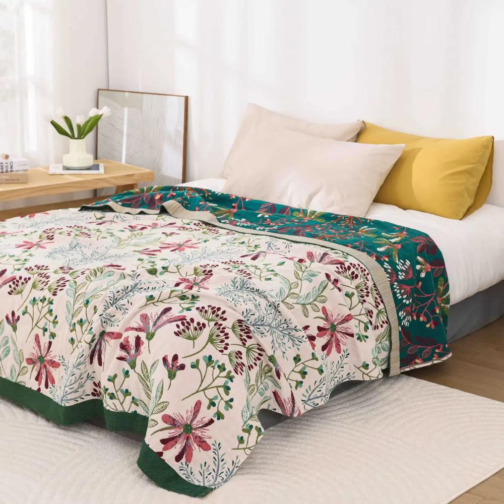 Wildflower Whisper Cotton Blanket