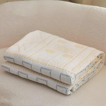 Geometric Cotton Blanket