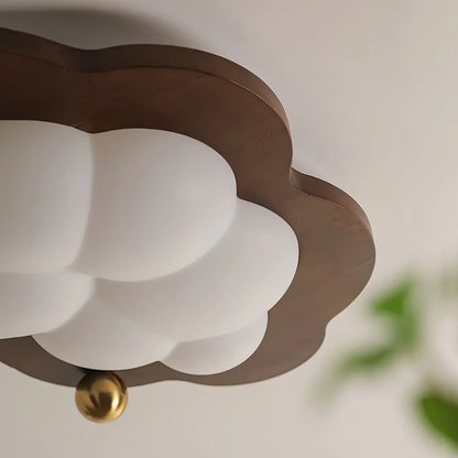 Celestra Retro Wooden LED Ceiling Lamp