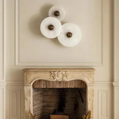 Vivia Round LED Wall Lamp from Albast in Scandinavian Style