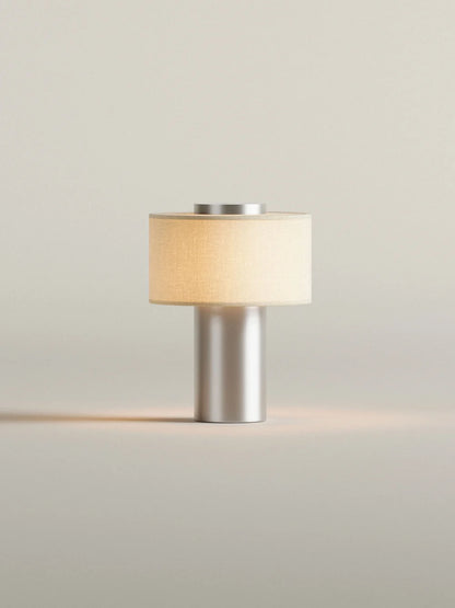 Strata Portable Lamp | Satin Aluminium - 9.5" / 24cm
